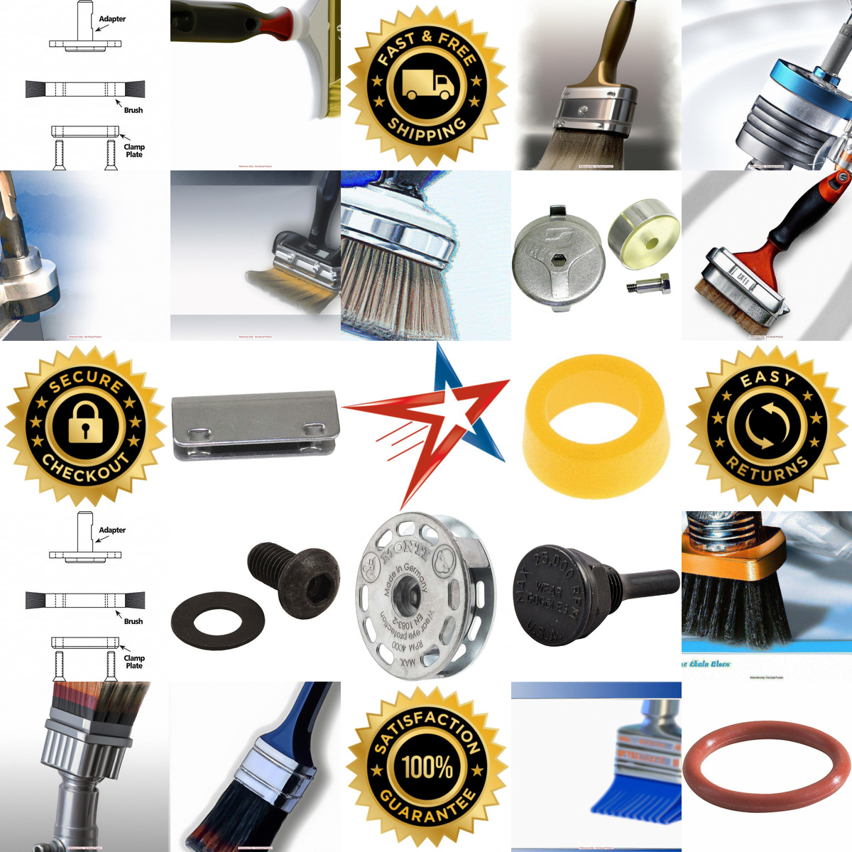 A selection of Brush Mounting Hardware products on GoVets