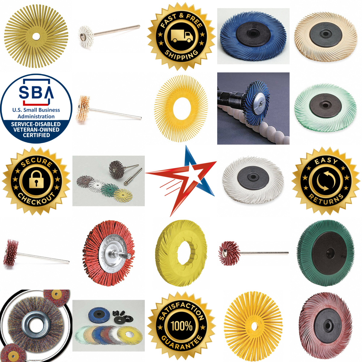 A selection of Abrasive Radial Bristle Discs and Brushes products on GoVets