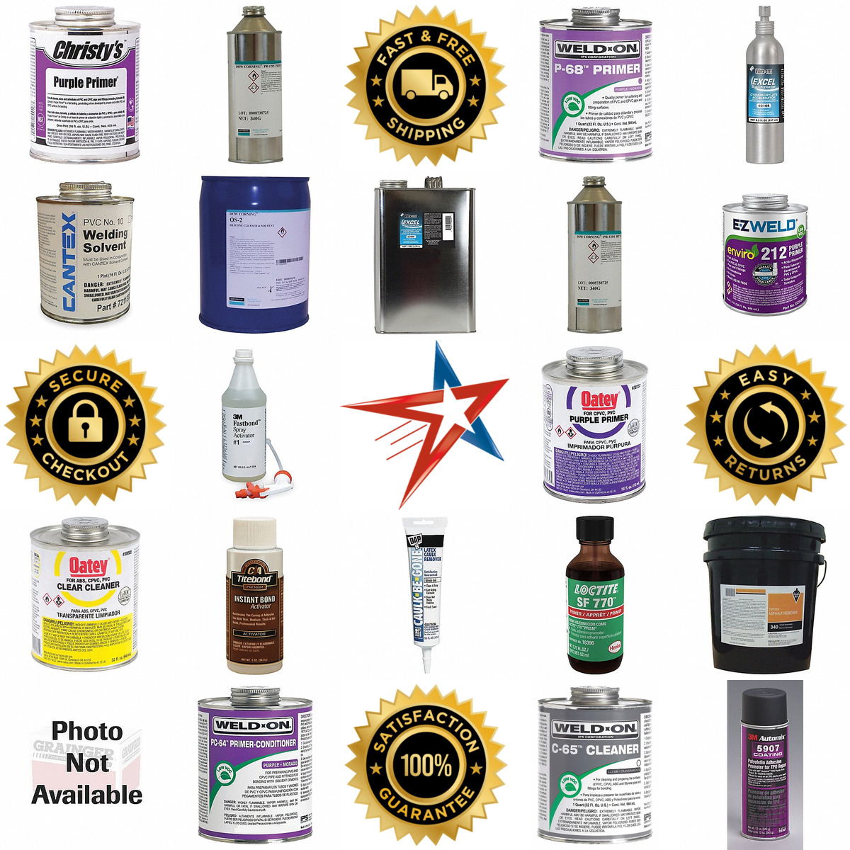 A selection of Adhesive Primers Activators and Accelerators products on GoVets