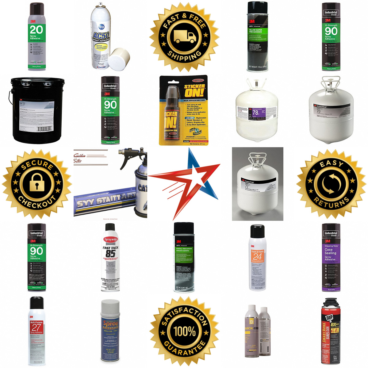 A selection of Spray Adhesives products on GoVets