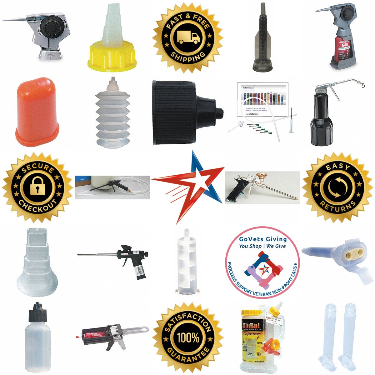 A selection of One Part Adhesive Dispensers and Accessories products on GoVets