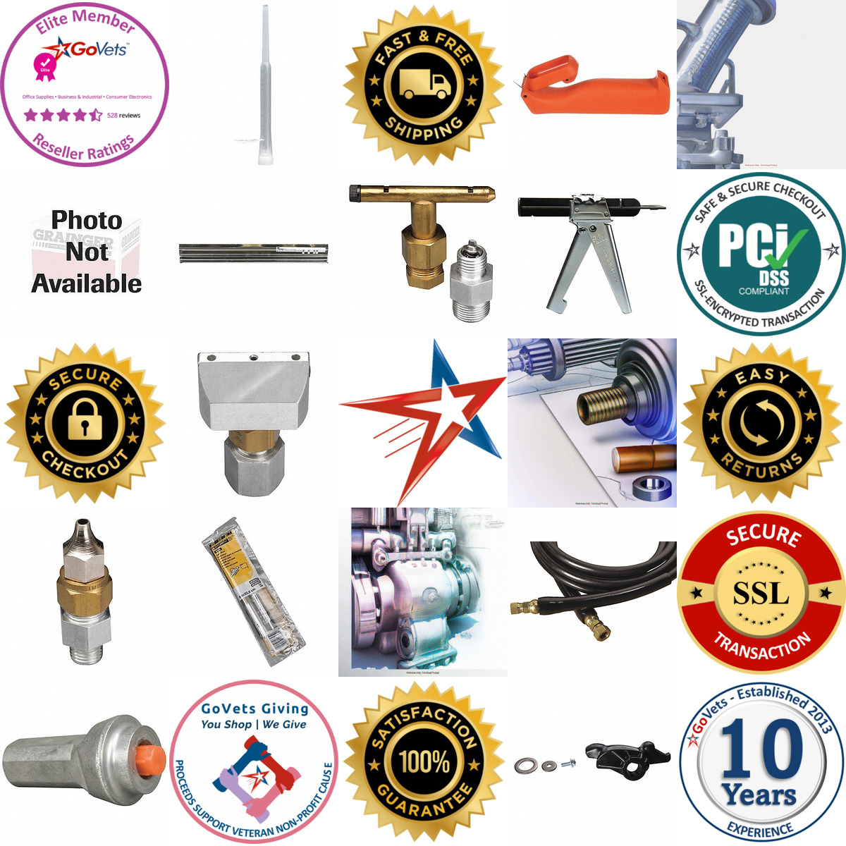 A selection of Parts products on GoVets