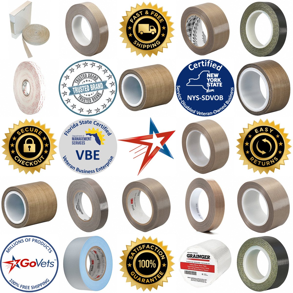 A selection of Cloth Tape products on GoVets