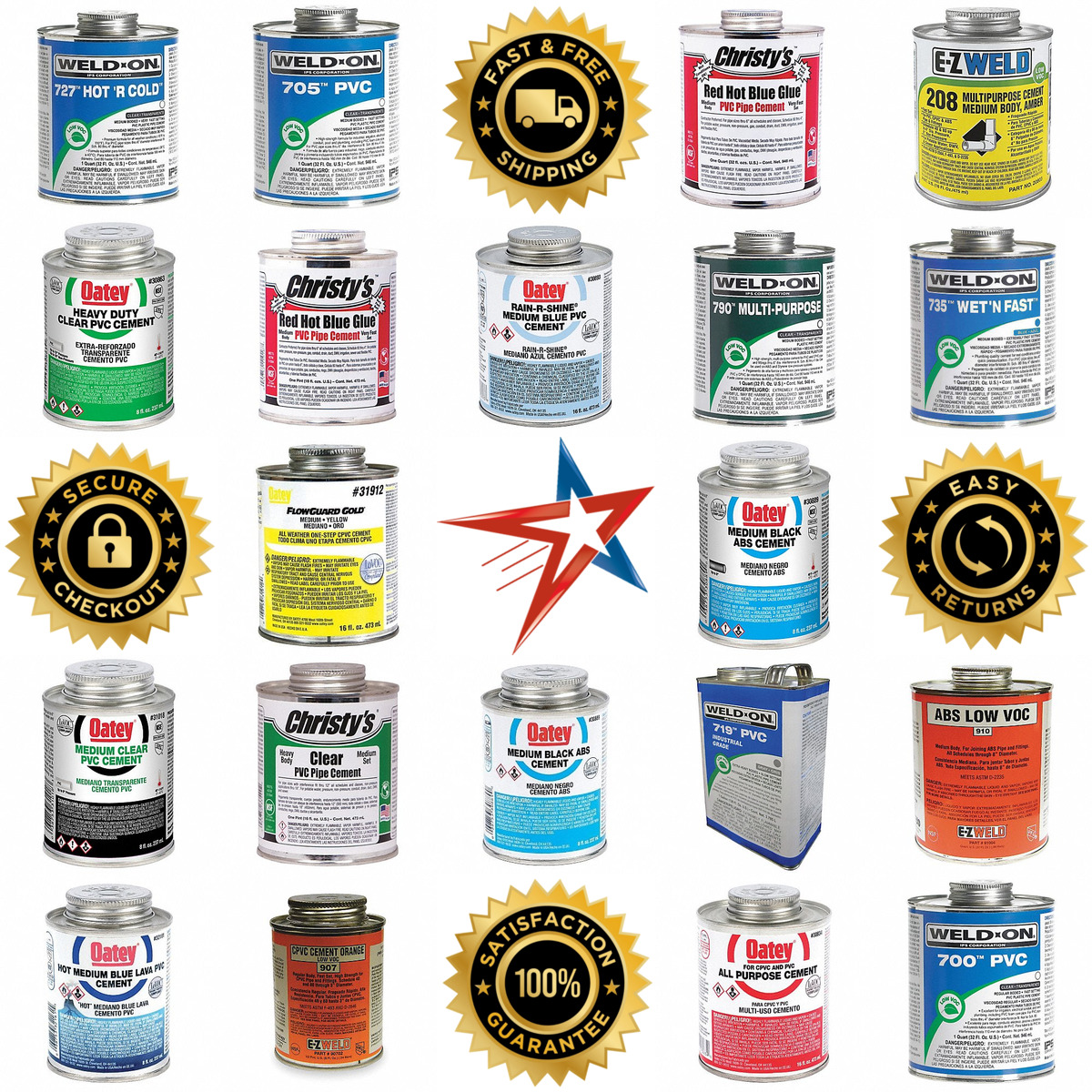 A selection of Pipe Cements and Cleaners products on GoVets