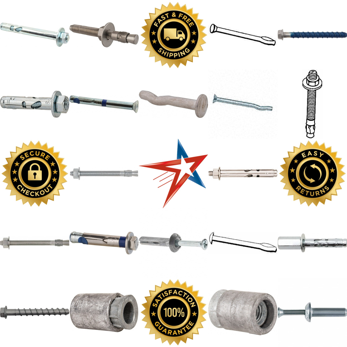 A selection of Dewalt Anchors and Fasteners products on GoVets