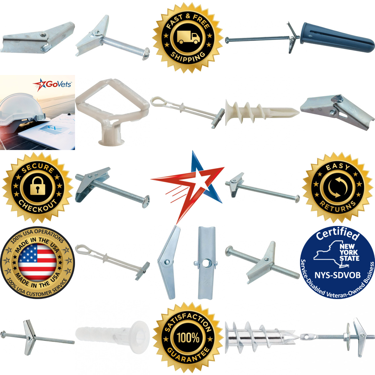 A selection of Dewalt Anchors and Fasteners products on GoVets