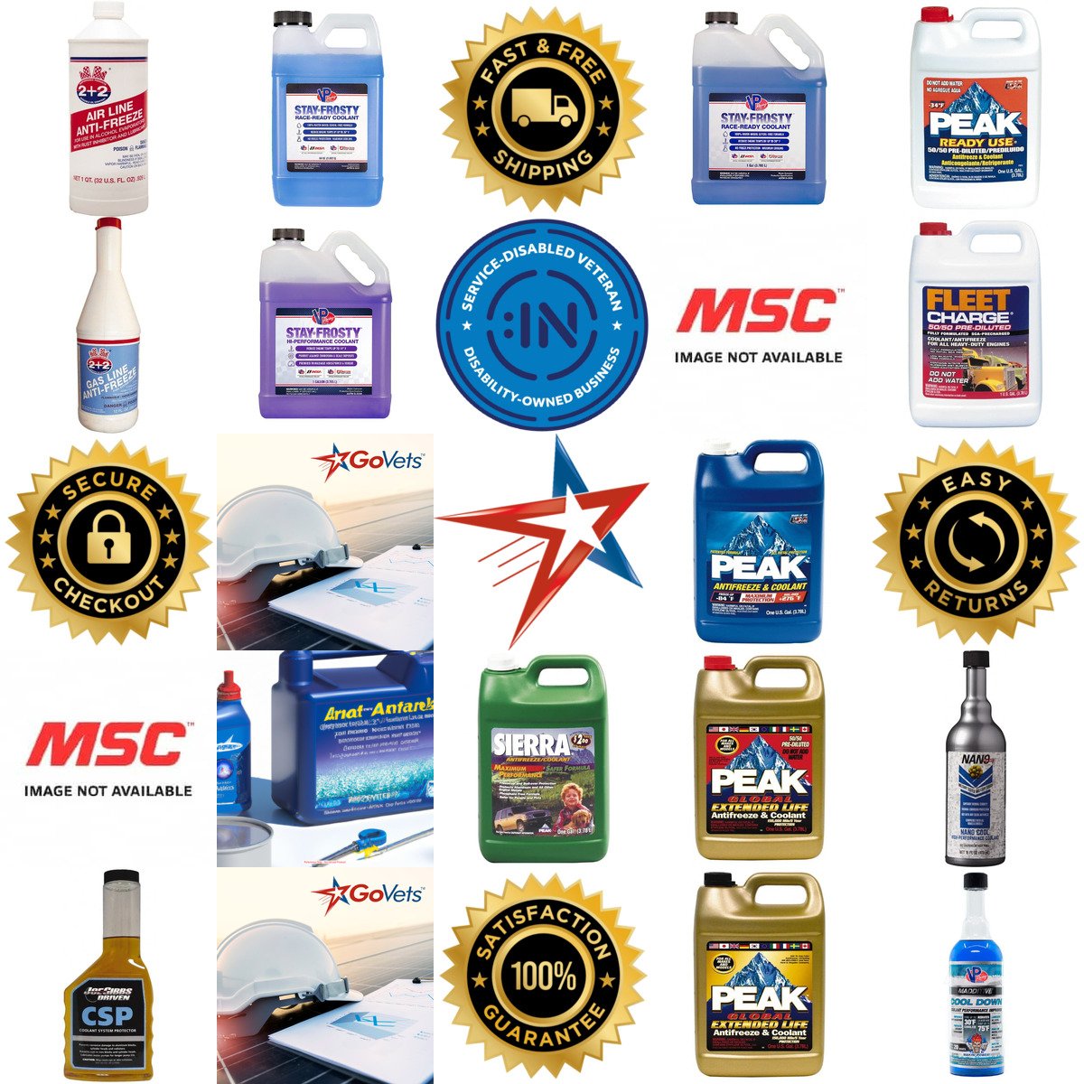 A selection of Antifreeze and Coolants products on GoVets