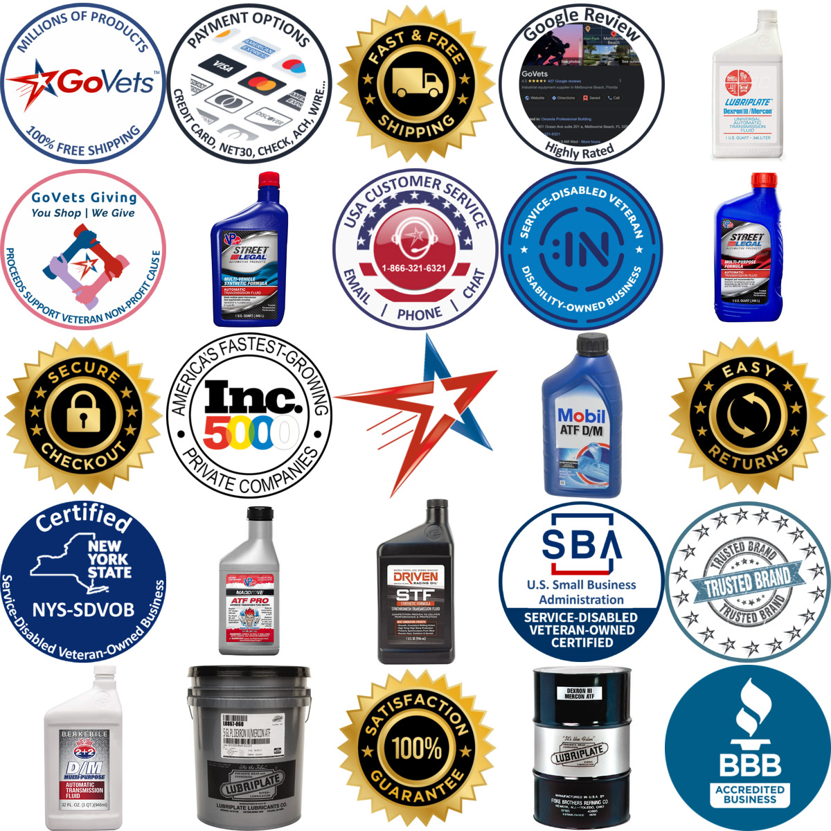 A selection of Transmission Fluid products on GoVets