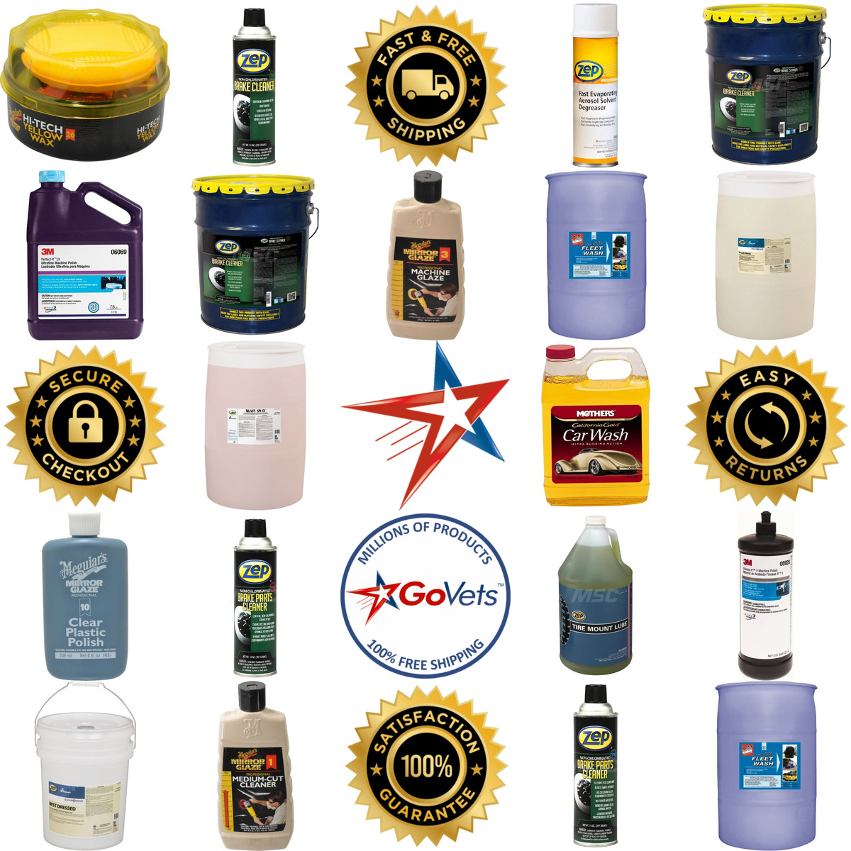 A selection of Automotive Cleaners Polish Wax and Compounds products on GoVets