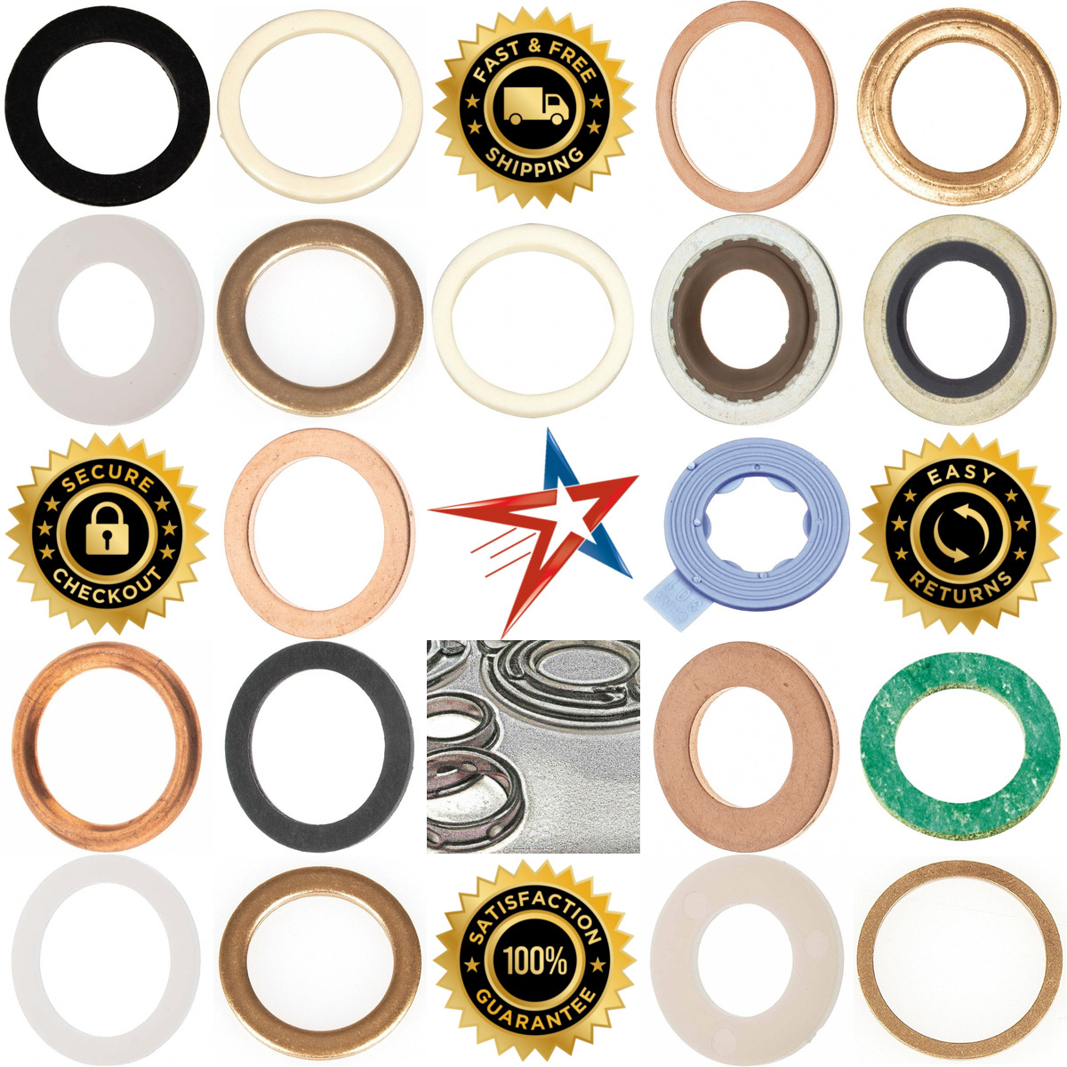 A selection of Oil Drain Plug Gaskets products on GoVets