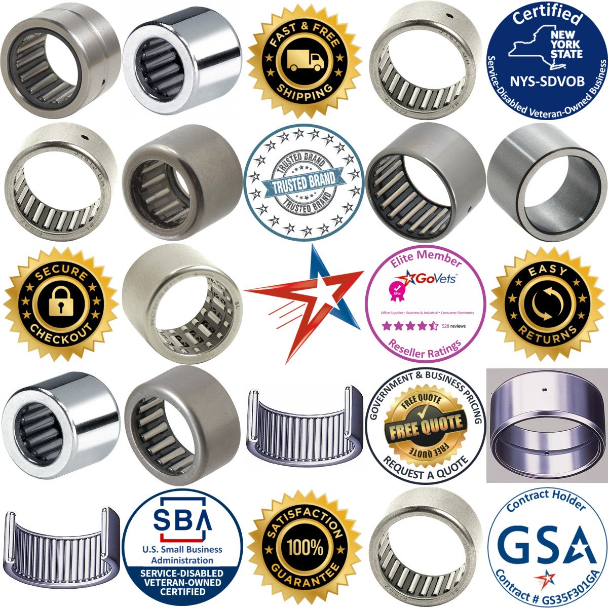 A selection of Needle Roller Bearings products on GoVets