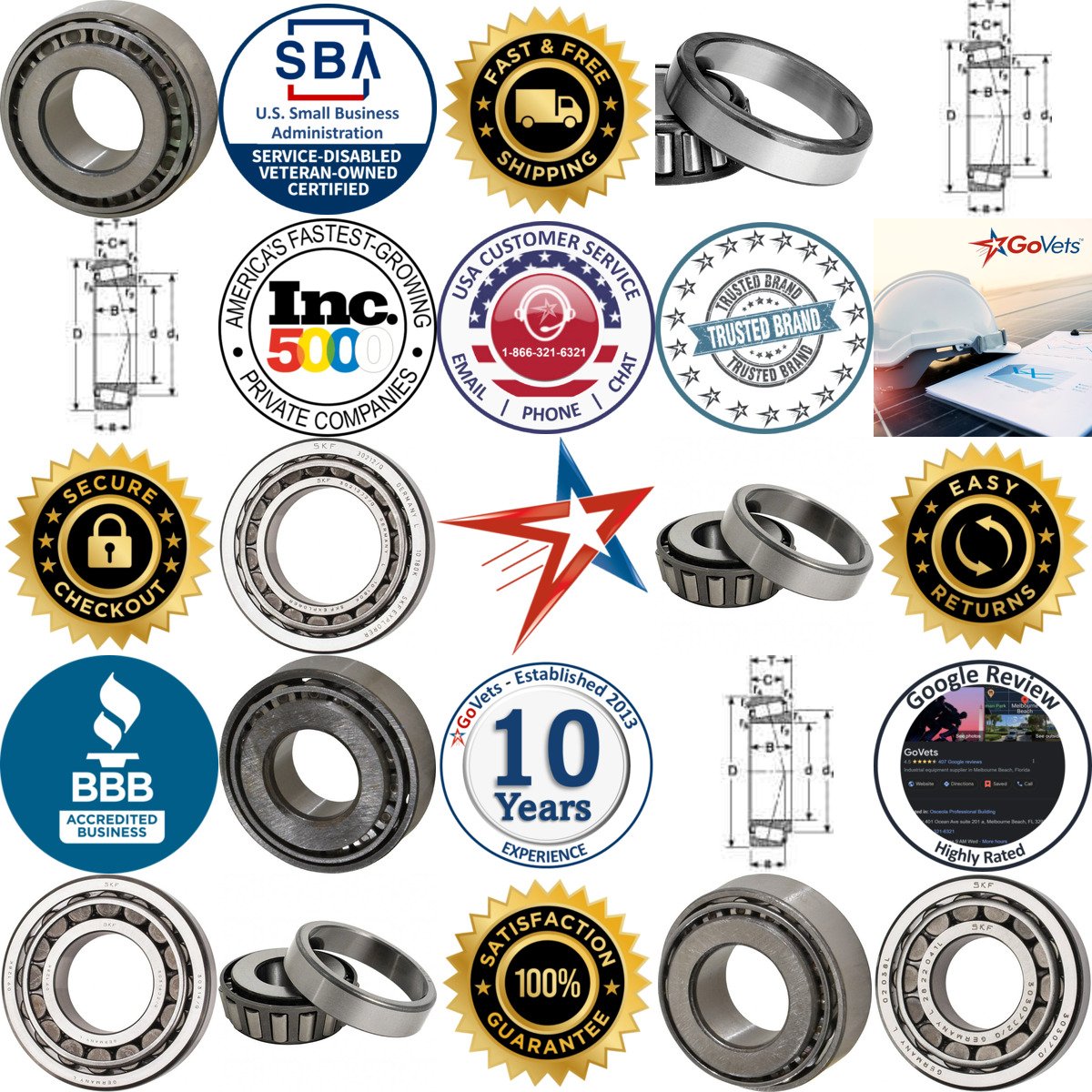 A selection of Tapered Roller Bearings products on GoVets