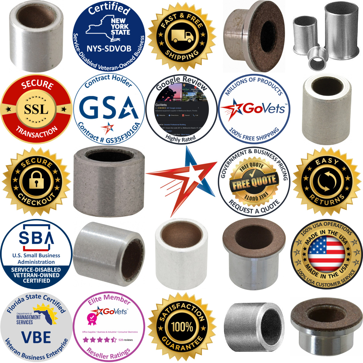 A selection of Pacific Bearing products on GoVets