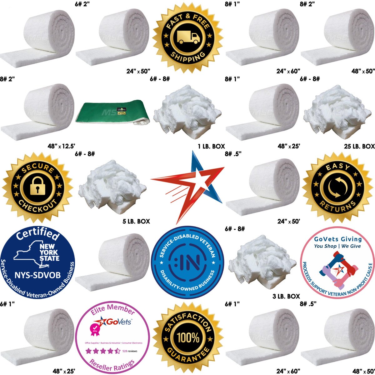 A selection of Unitherm products on GoVets