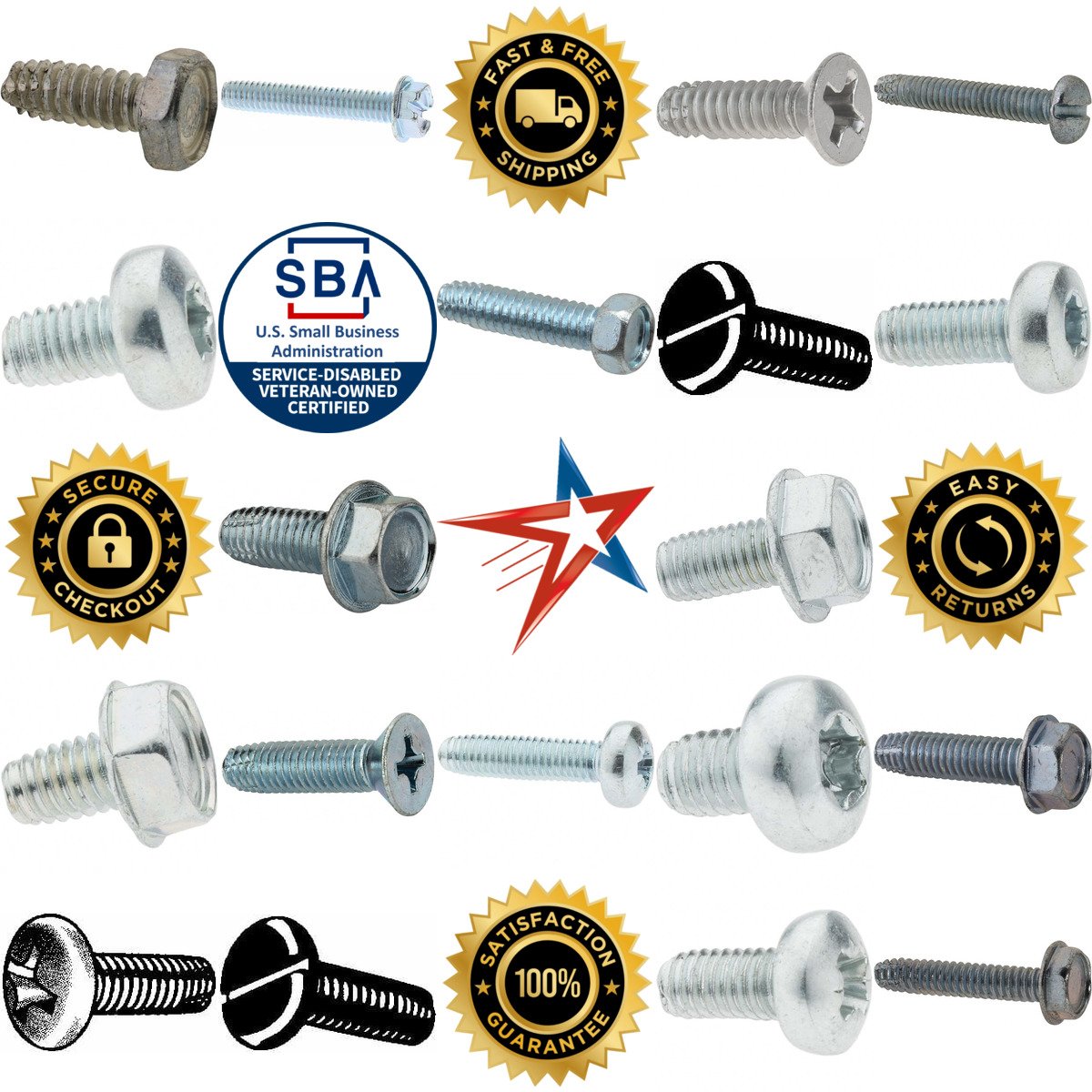 A selection of Thread Cutting Screws products on GoVets