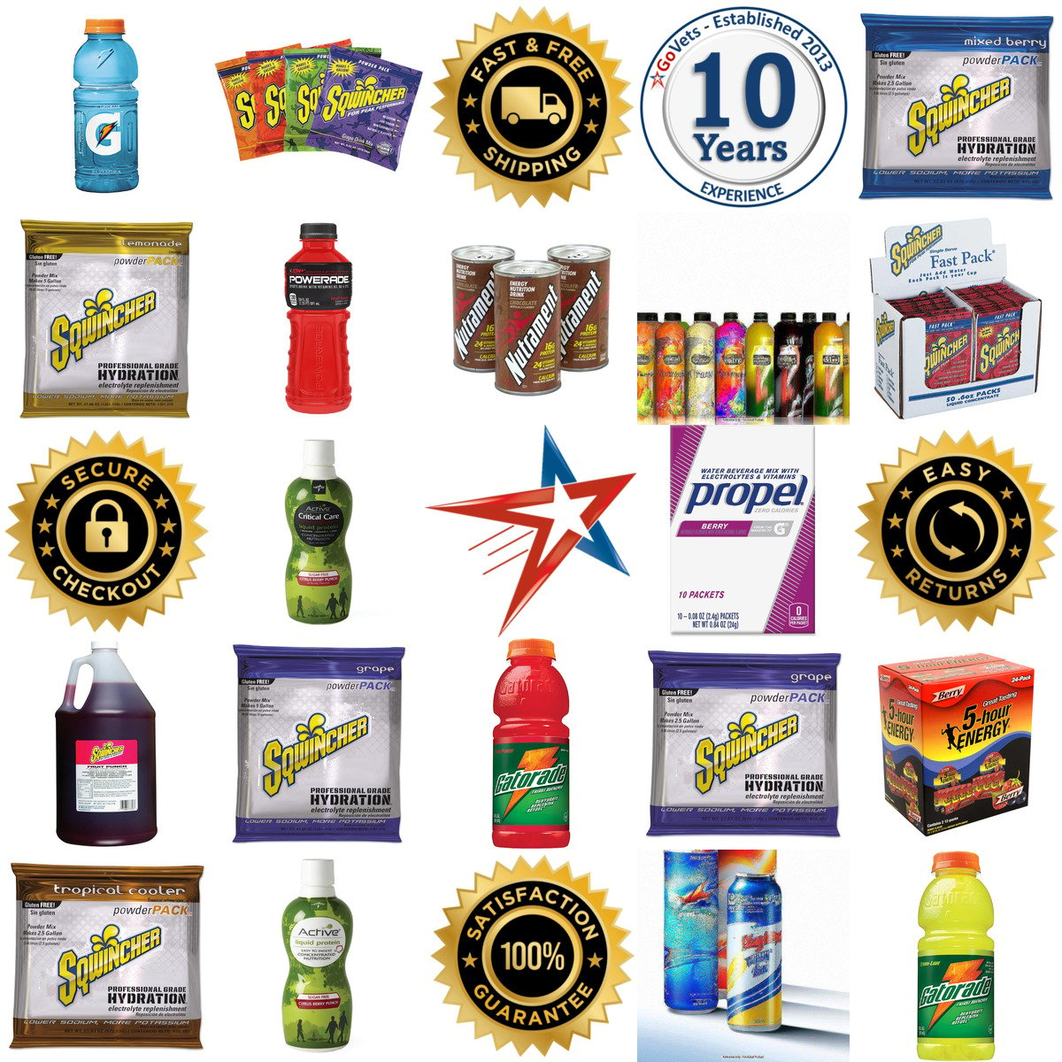 A selection of Energy and Nutrition Drinks products on GoVets