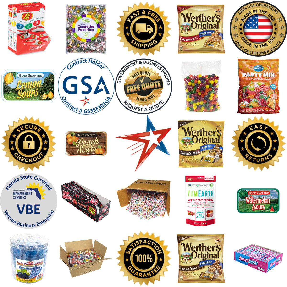 A selection of Hard Candy products on GoVets