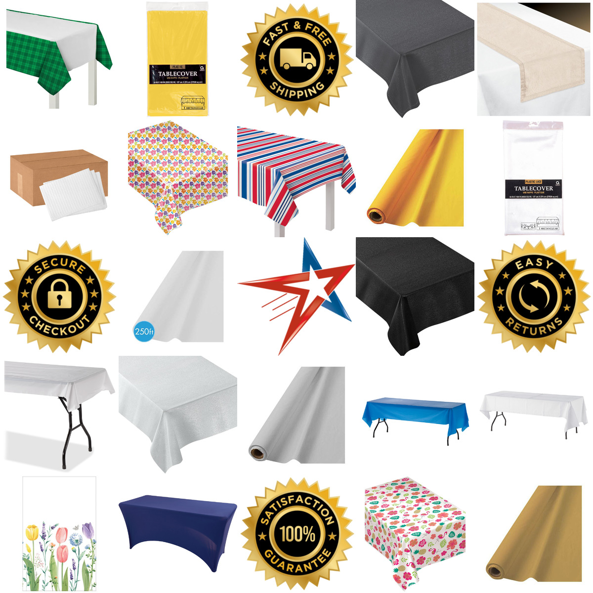 A selection of Tablecloths products on GoVets