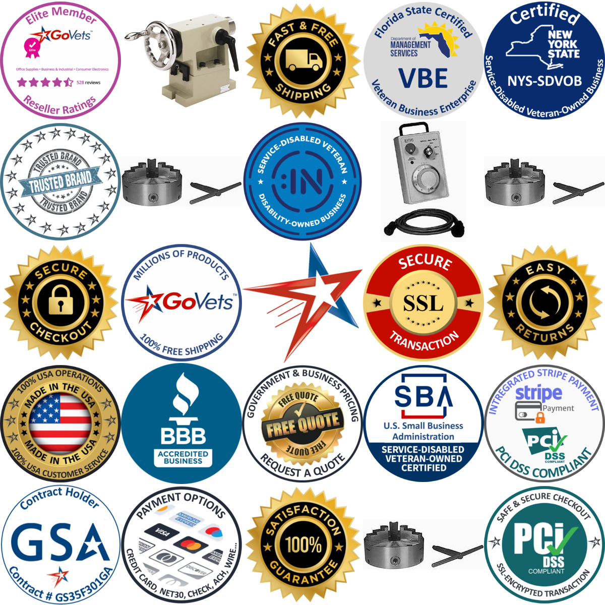 A selection of Cnc Rotary Indexer Accessories products on GoVets