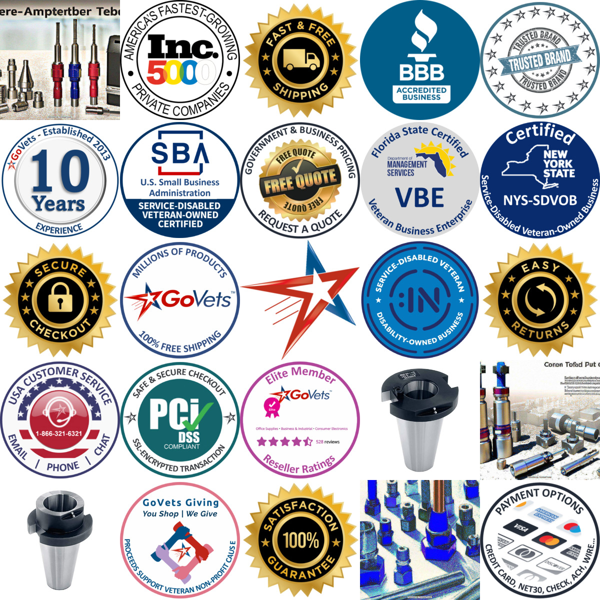 A selection of Tool Presetter Adapters and Accessories products on GoVets