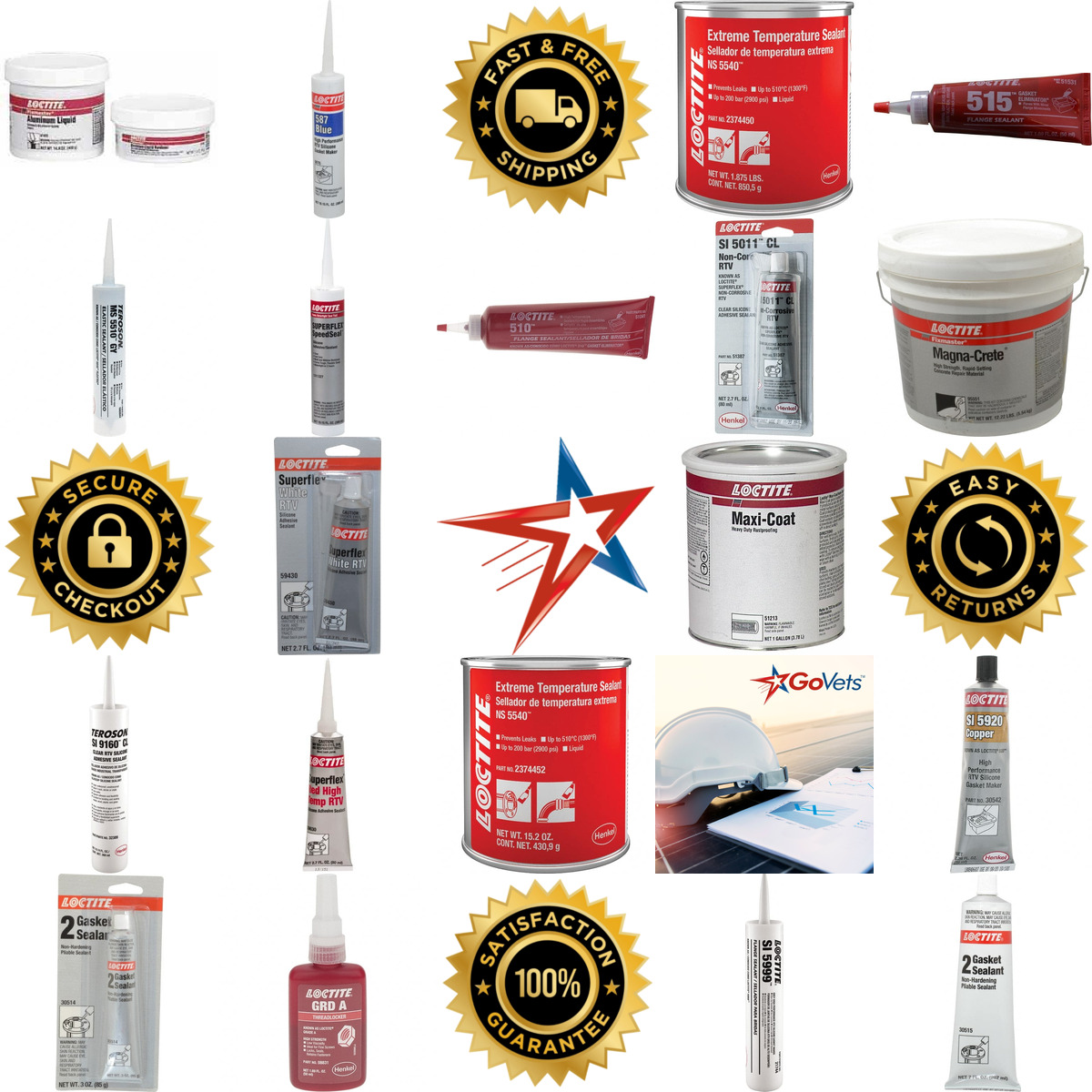 A selection of Loctite products on GoVets