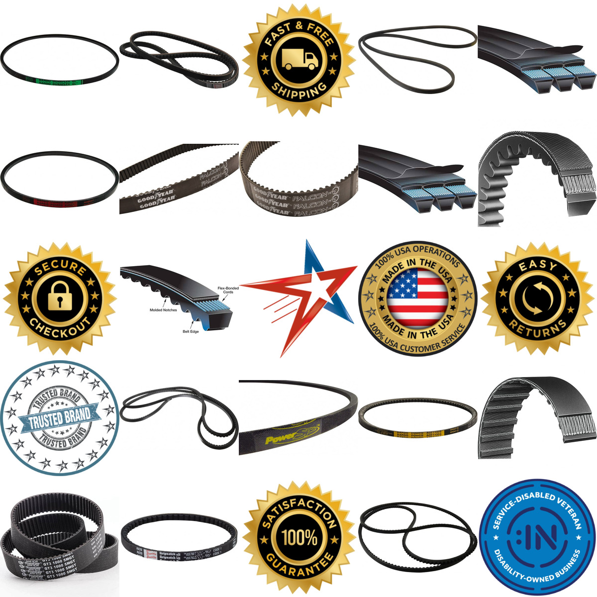 A selection of Belts products on GoVets