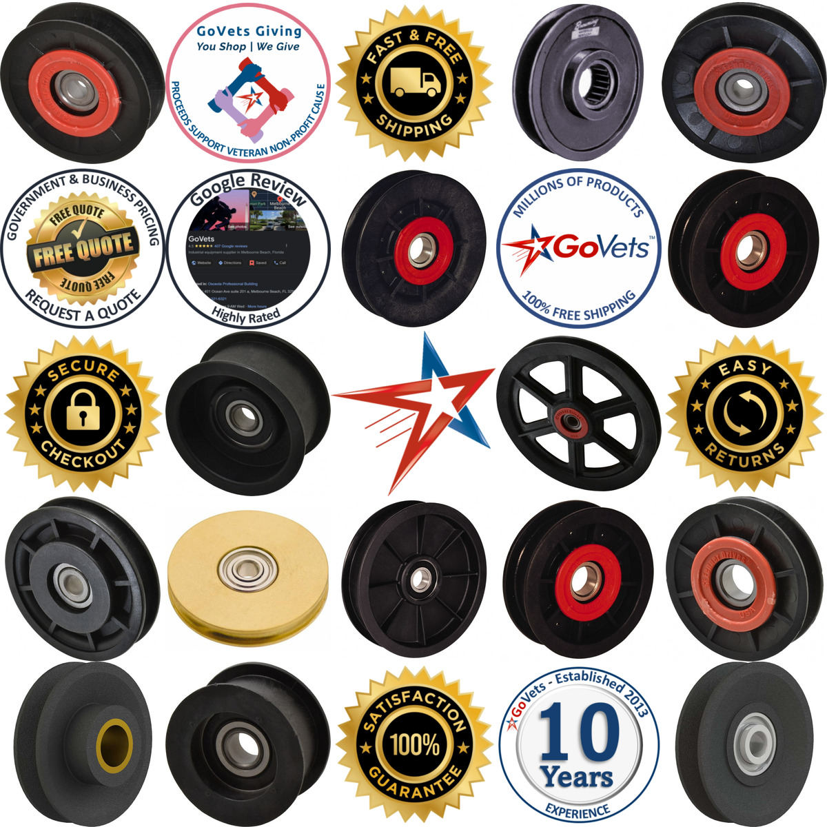 A selection of Idler Pulleys products on GoVets