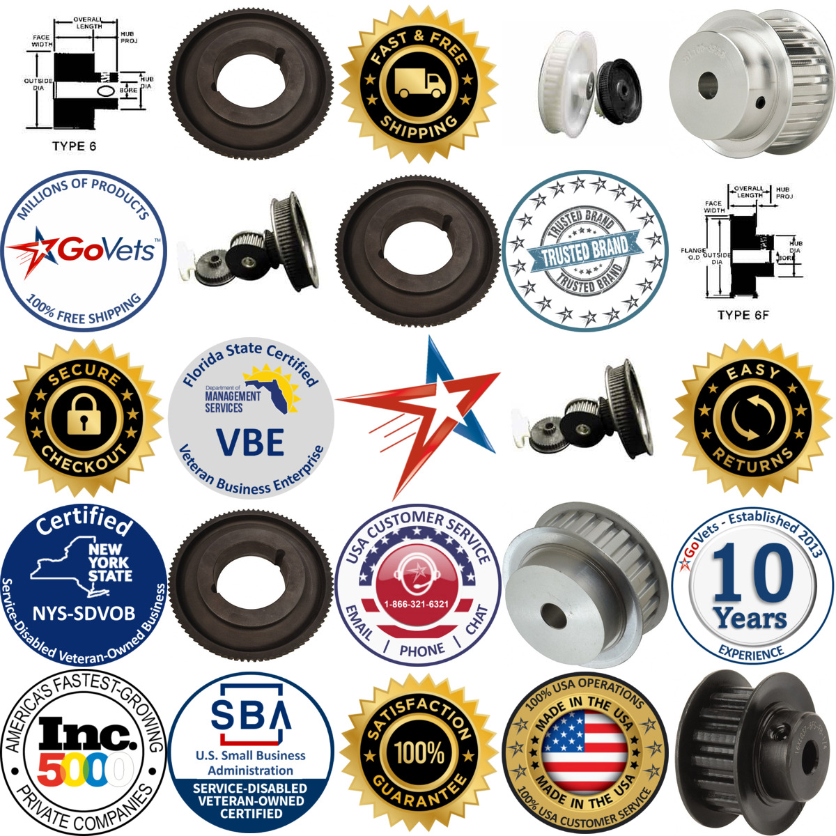 A selection of Timing Belt Pulleys products on GoVets