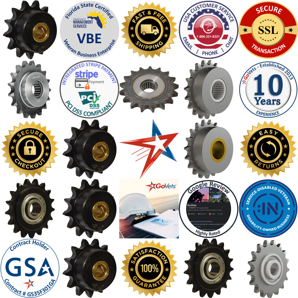 A selection of Chain Idler Sprockets products on GoVets