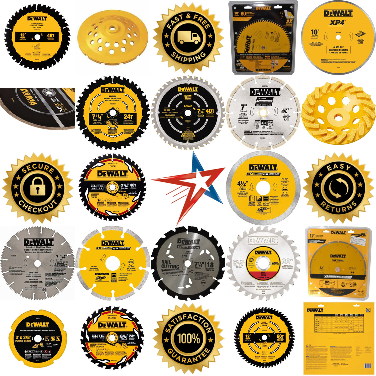 A selection of Dewalt products on GoVets