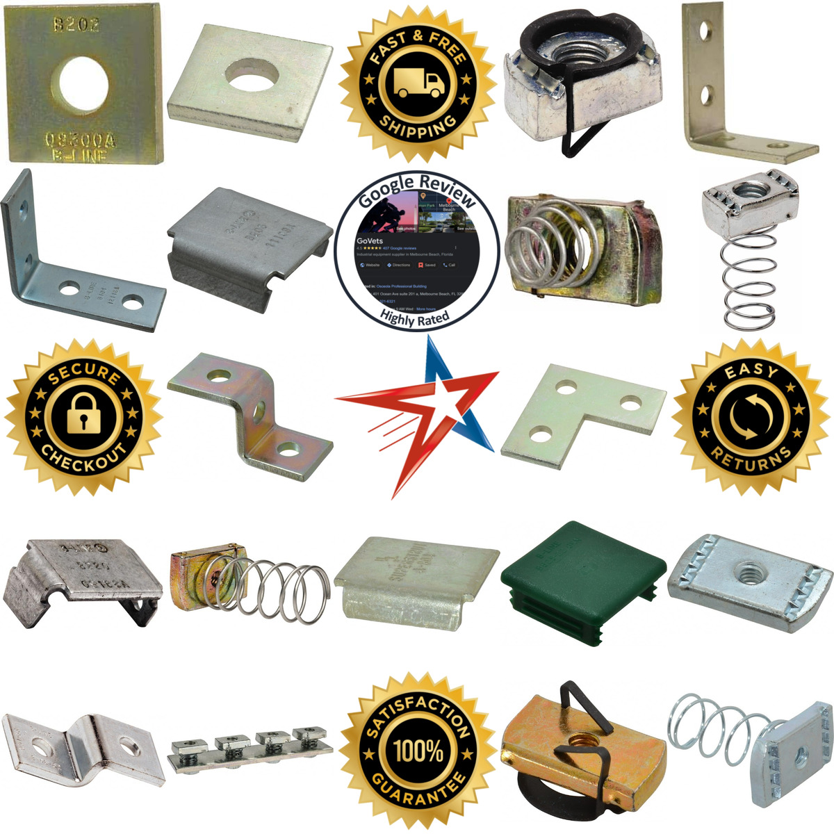 A selection of Framing Channel and Strut Accessories products on GoVets