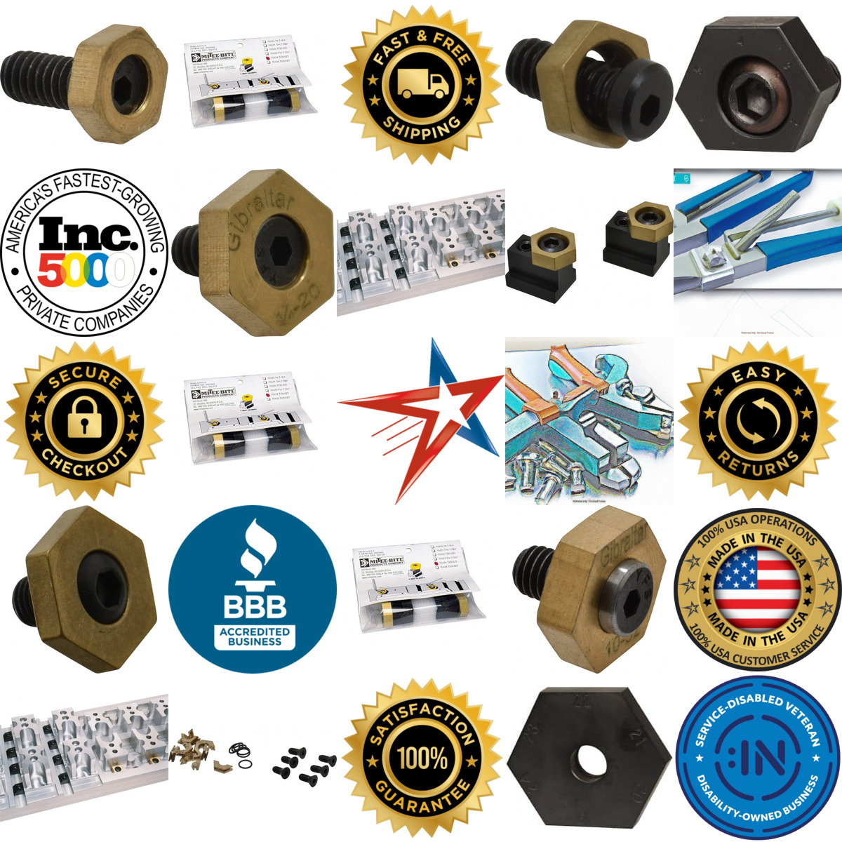 A selection of Hex and Knife Edge Clamps products on GoVets