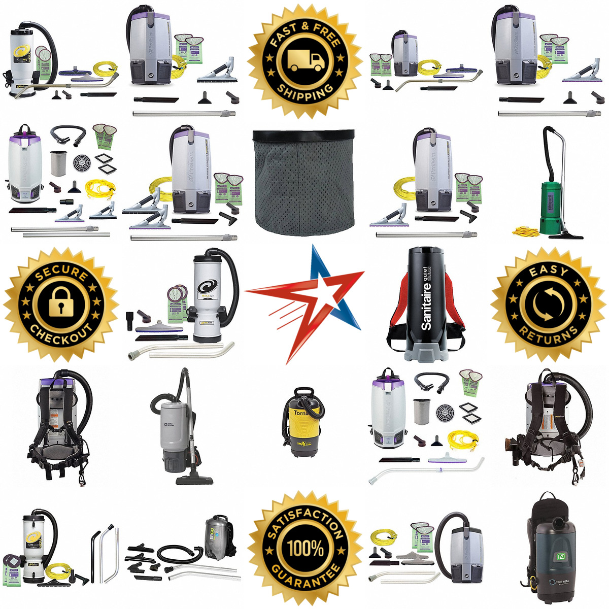 A selection of Backpack Vacuum Cleaners products on GoVets