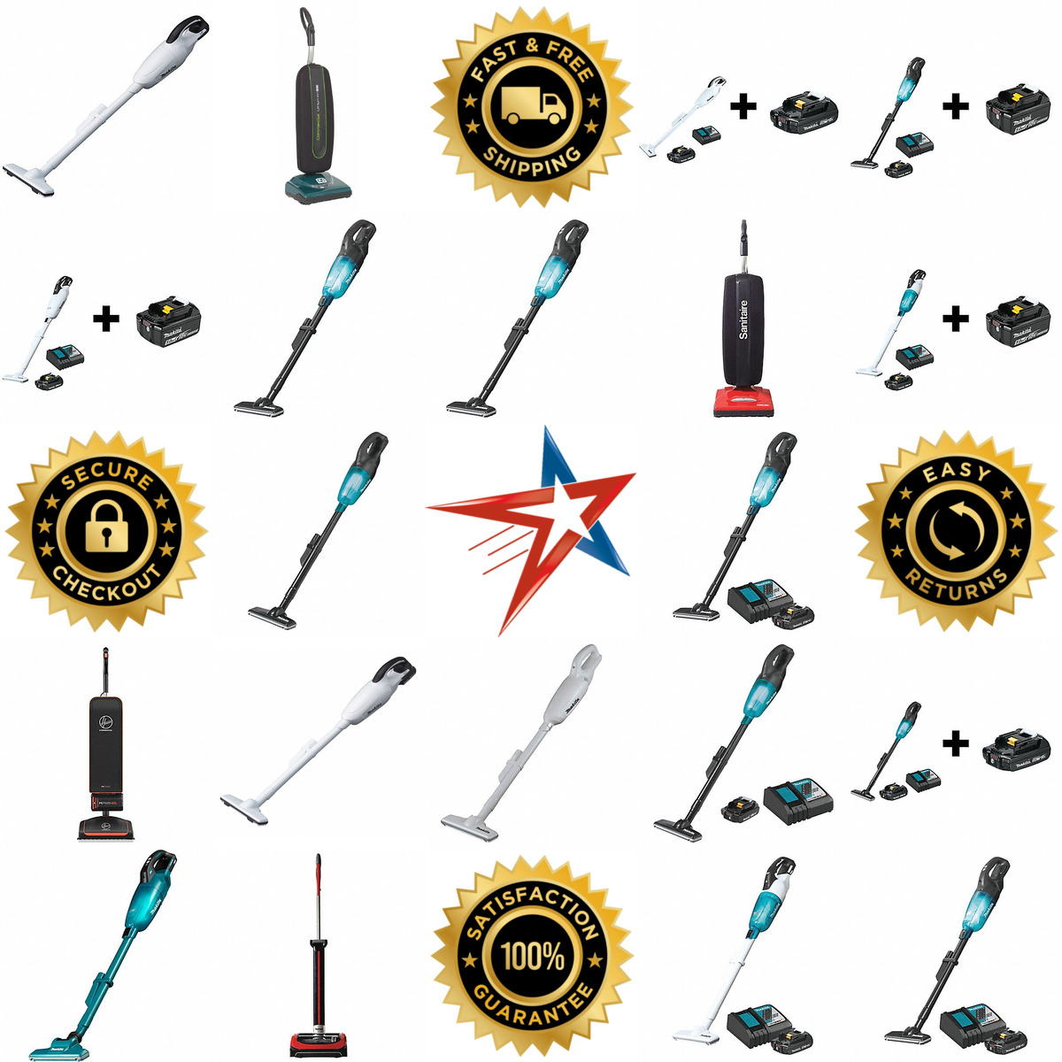 A selection of Cordless Upright Vacuums products on GoVets