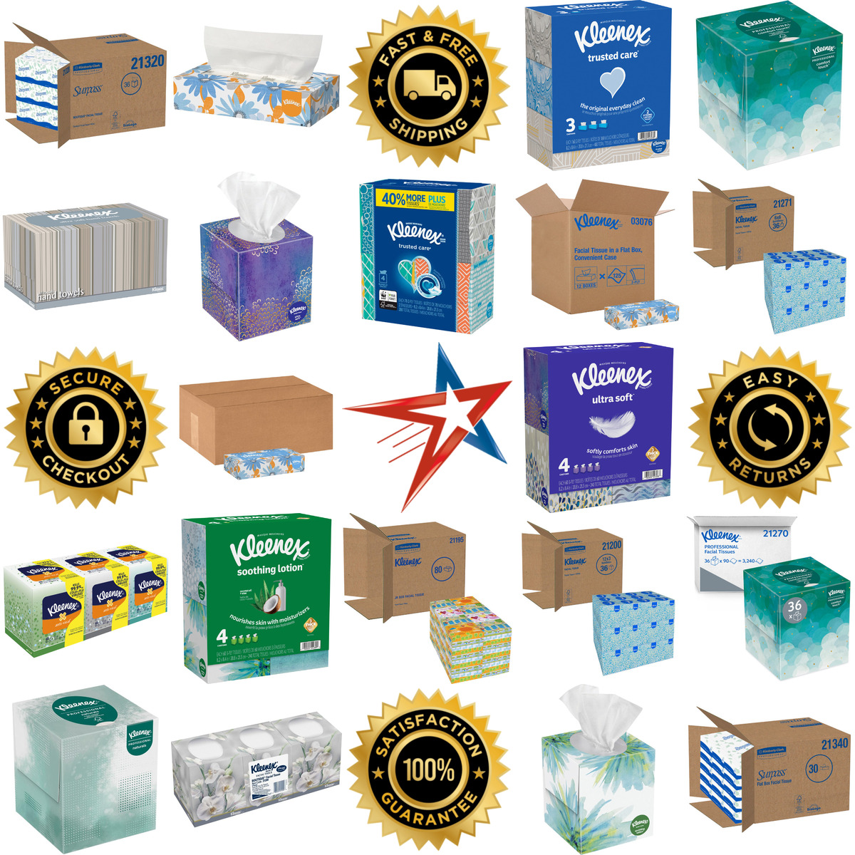 A selection of Kimberly Clark products on GoVets