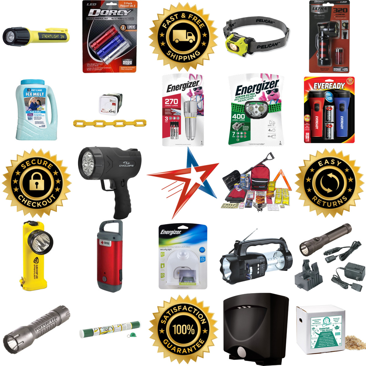 A selection of Flashlights and Emergency Products products on GoVets