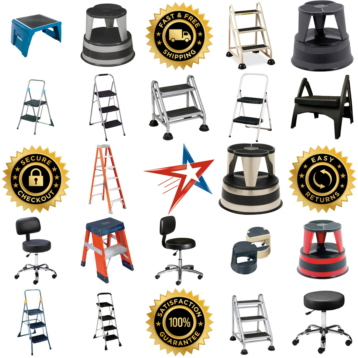 A selection of Ladders and Step Stools products on GoVets