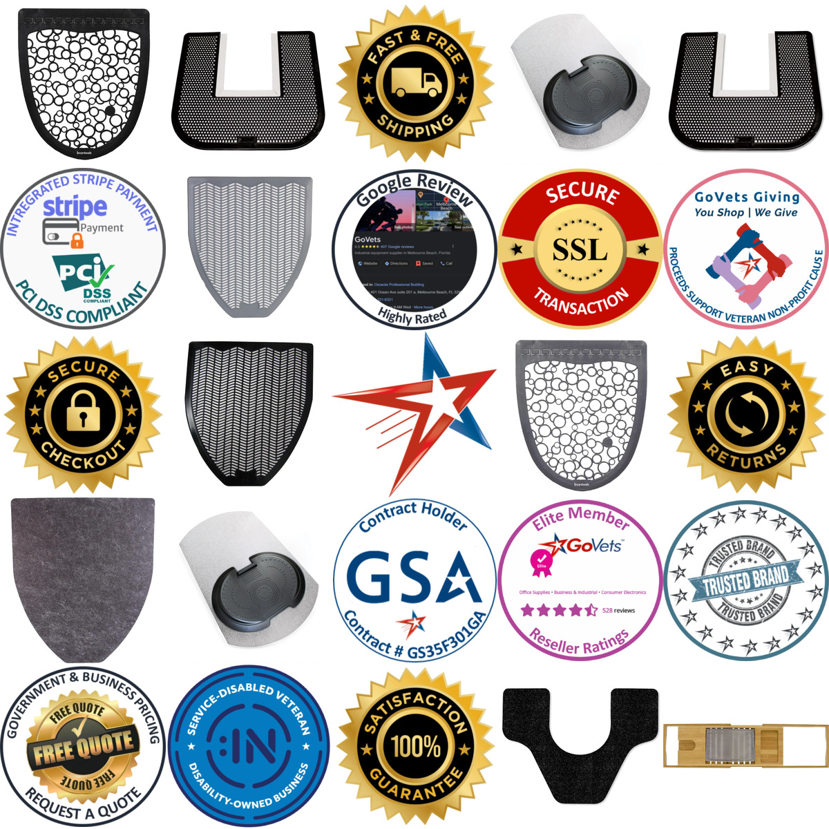 A selection of Mats products on GoVets