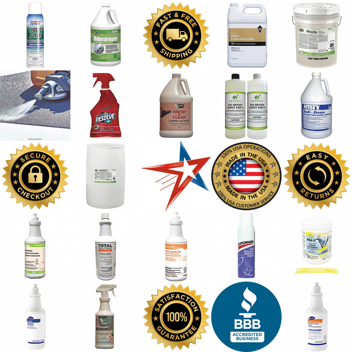 A selection of Carpet and Upholstery Cleaners products on GoVets