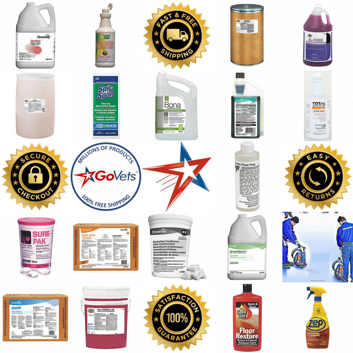 A selection of Floor Cleaners and Maintainers products on GoVets