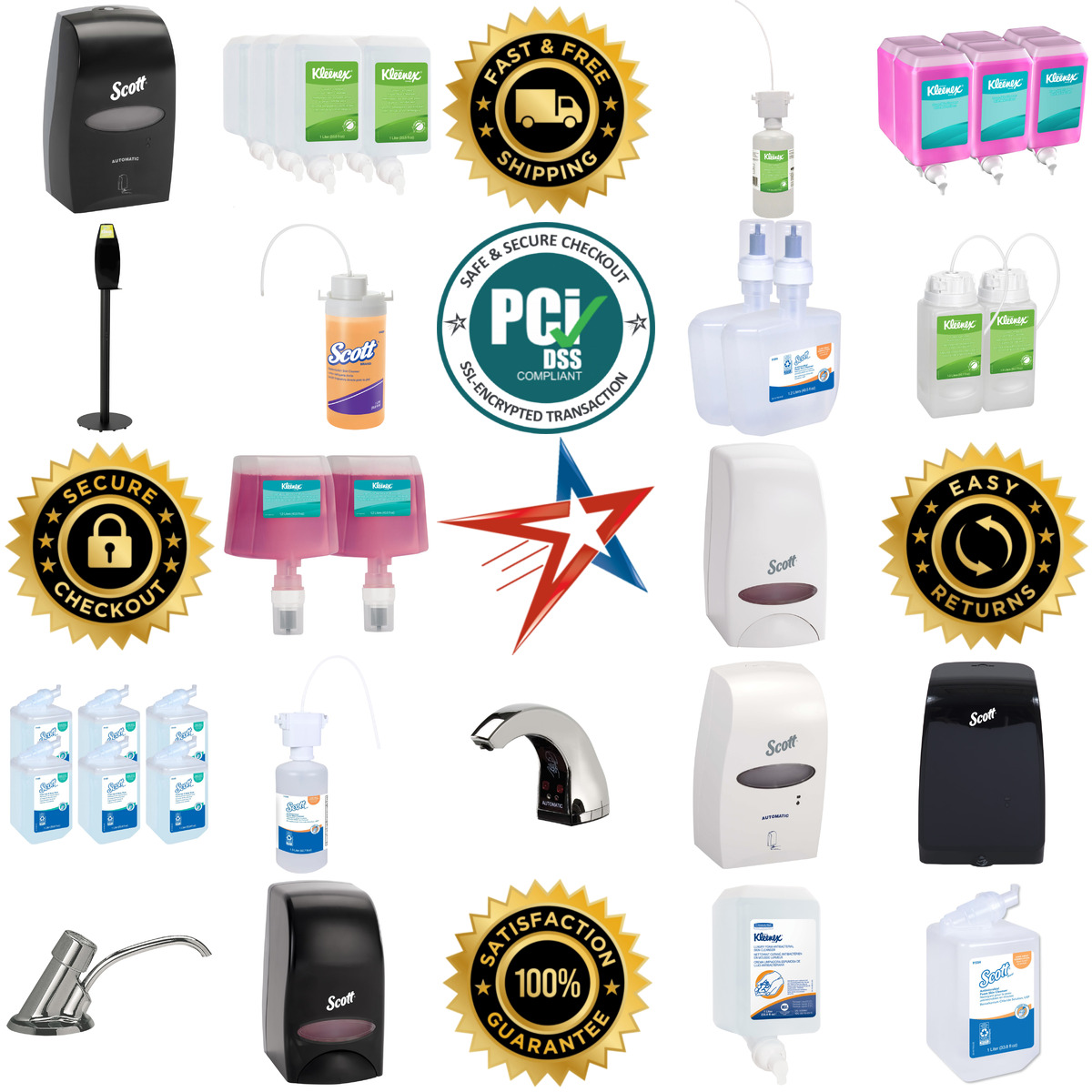 A selection of Kimberly Clark products on GoVets