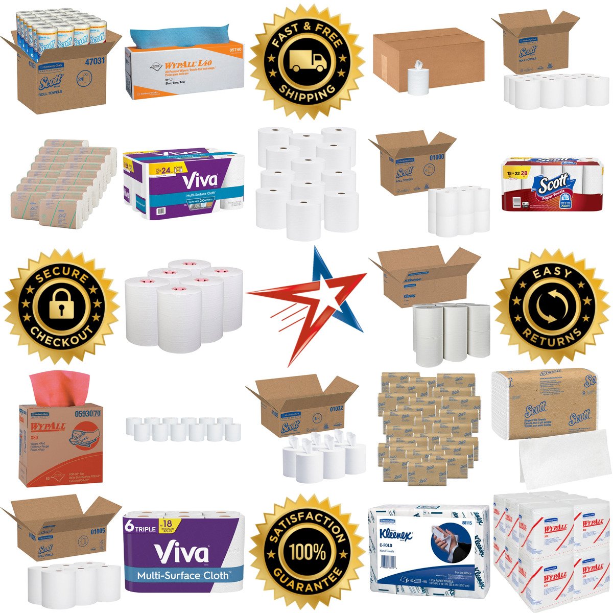 A selection of Kimberly Clark products on GoVets