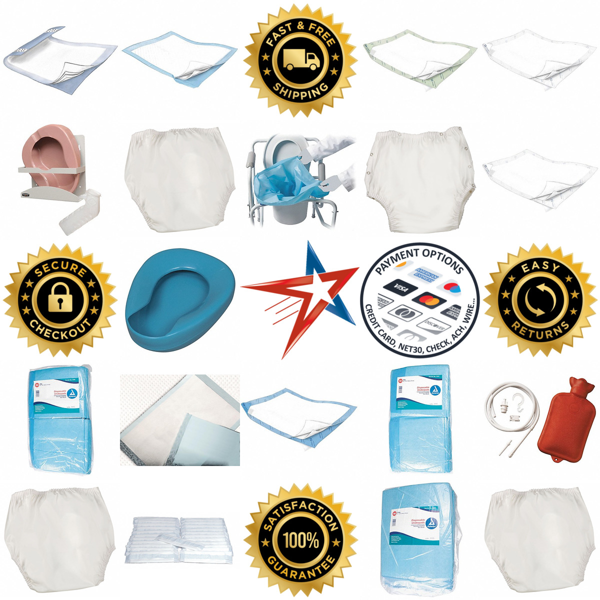 A selection of Incontinence Supplies products on GoVets