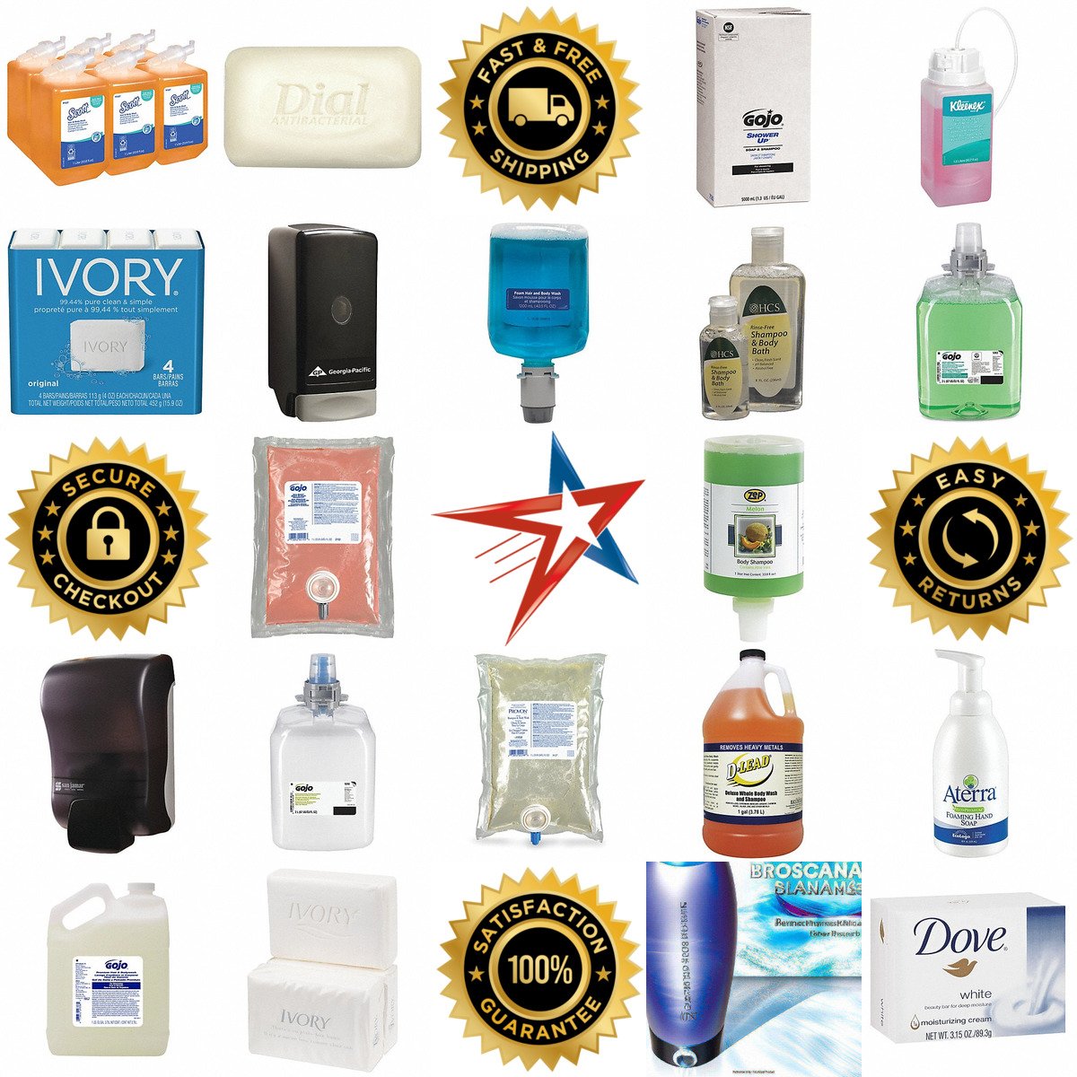 A selection of Shampoo Conditioner and Body Wash products on GoVets