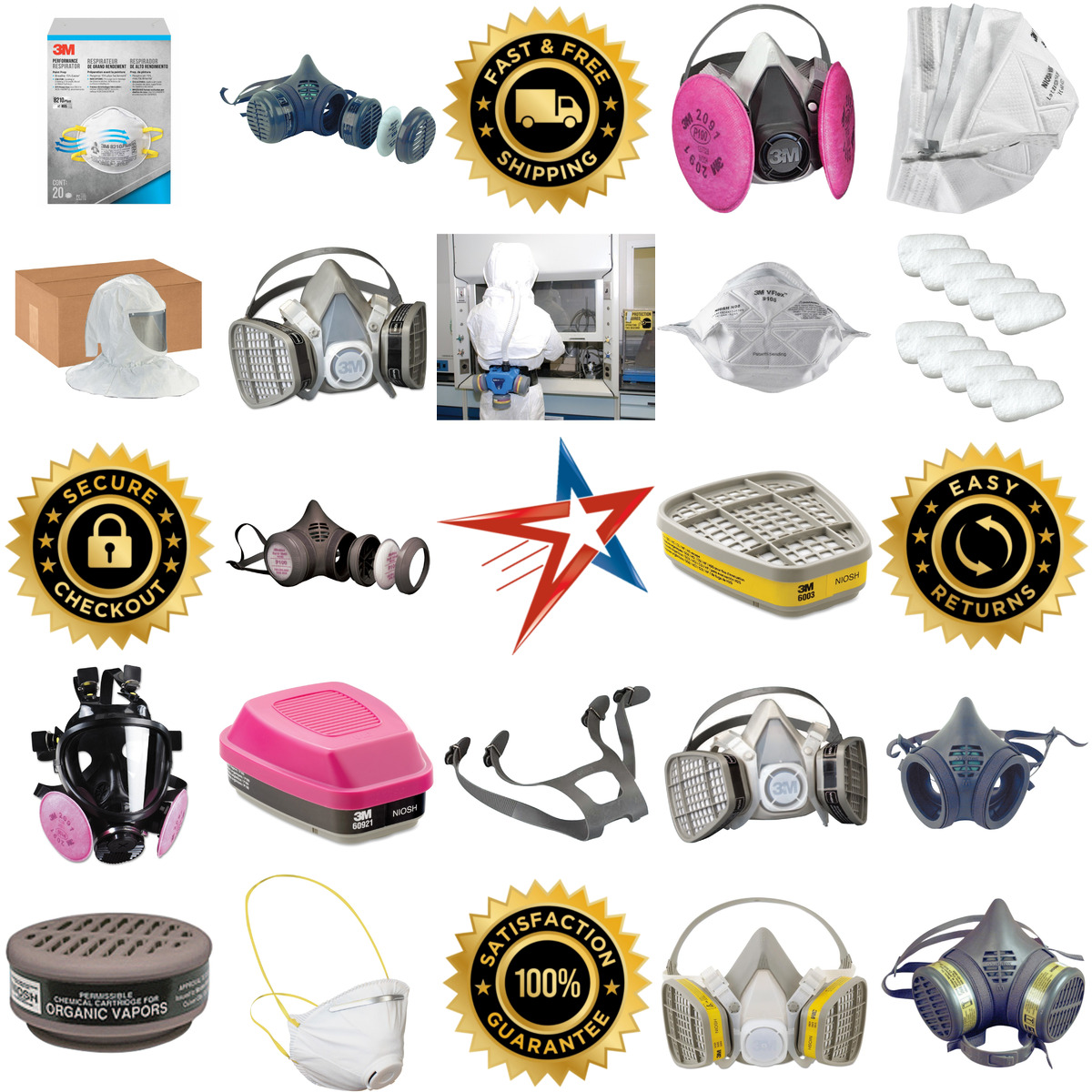 A selection of Respiratory Protection products on GoVets