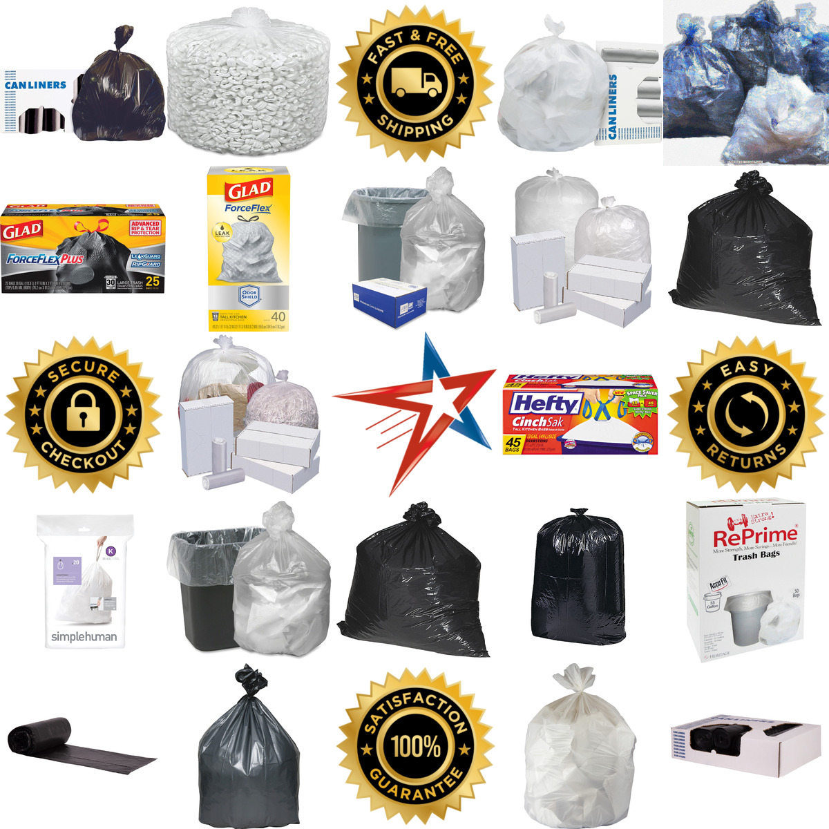 A selection of Trash Bags products on GoVets