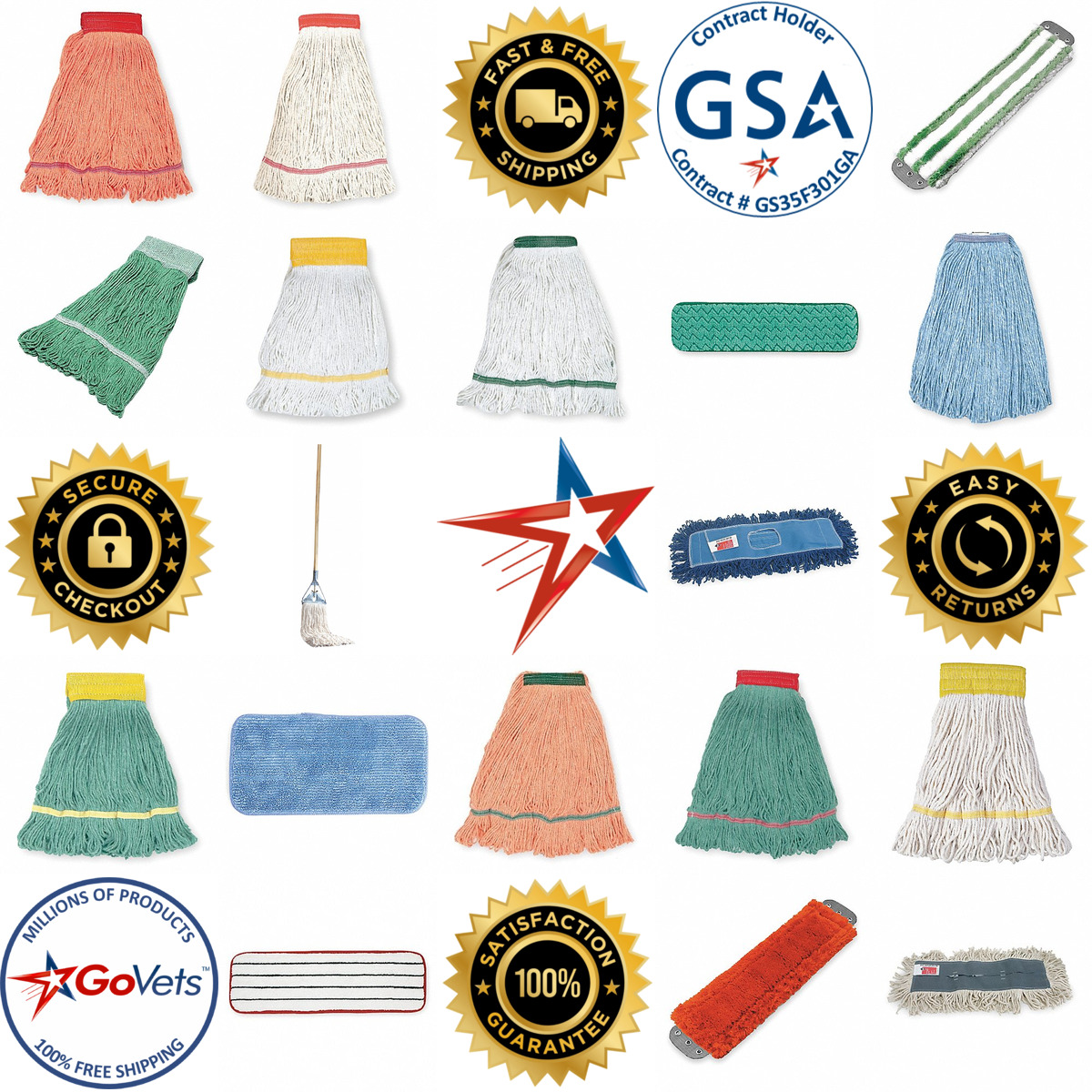 A selection of Mop Heads products on GoVets