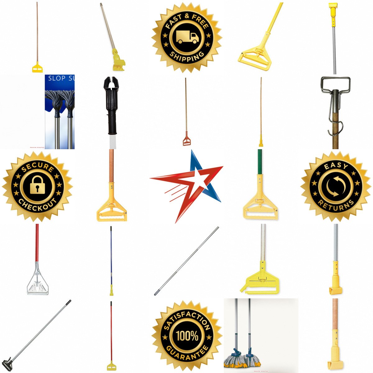 A selection of Mop and Duster Handles products on GoVets