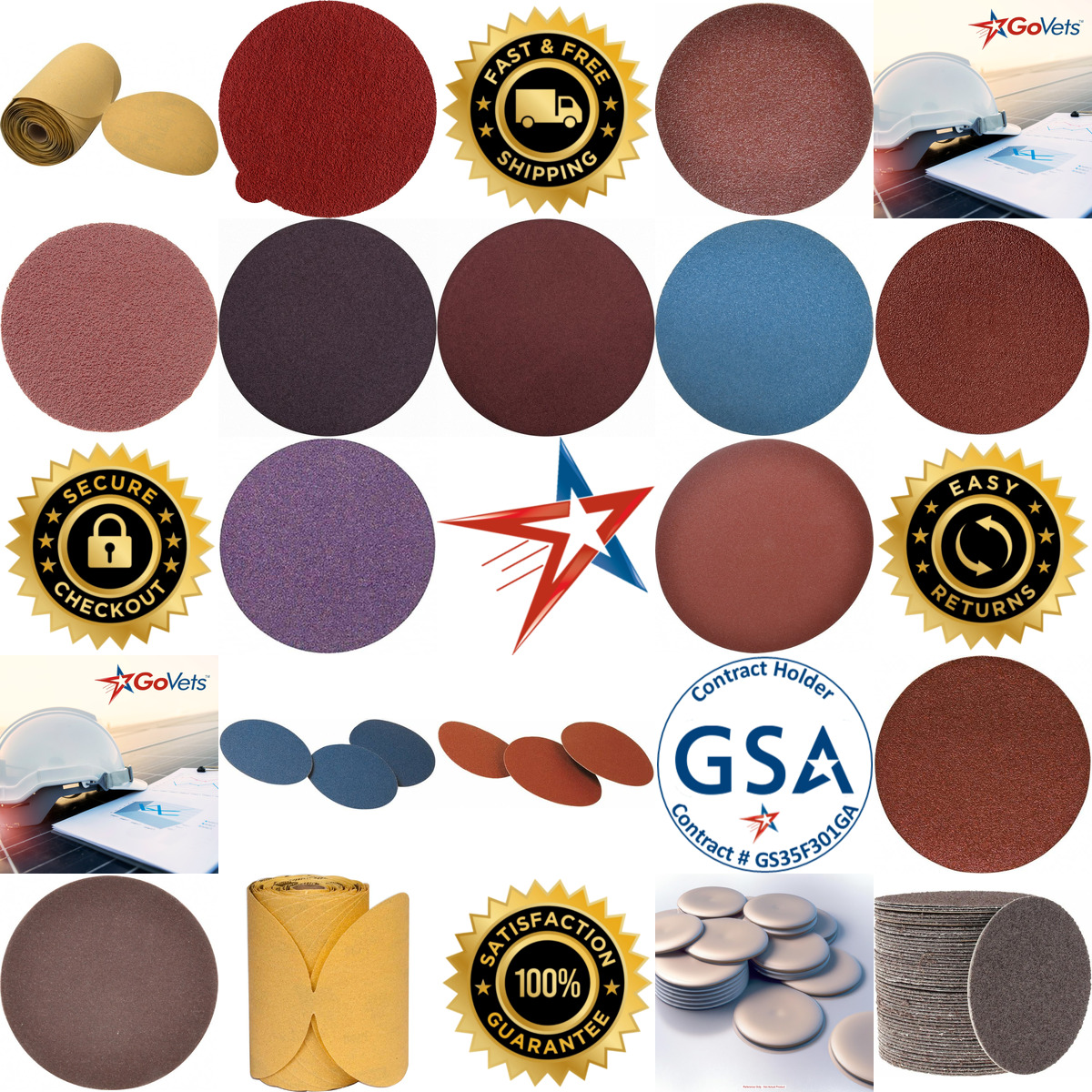 A selection of Adhesive Backed Psa Discs products on GoVets