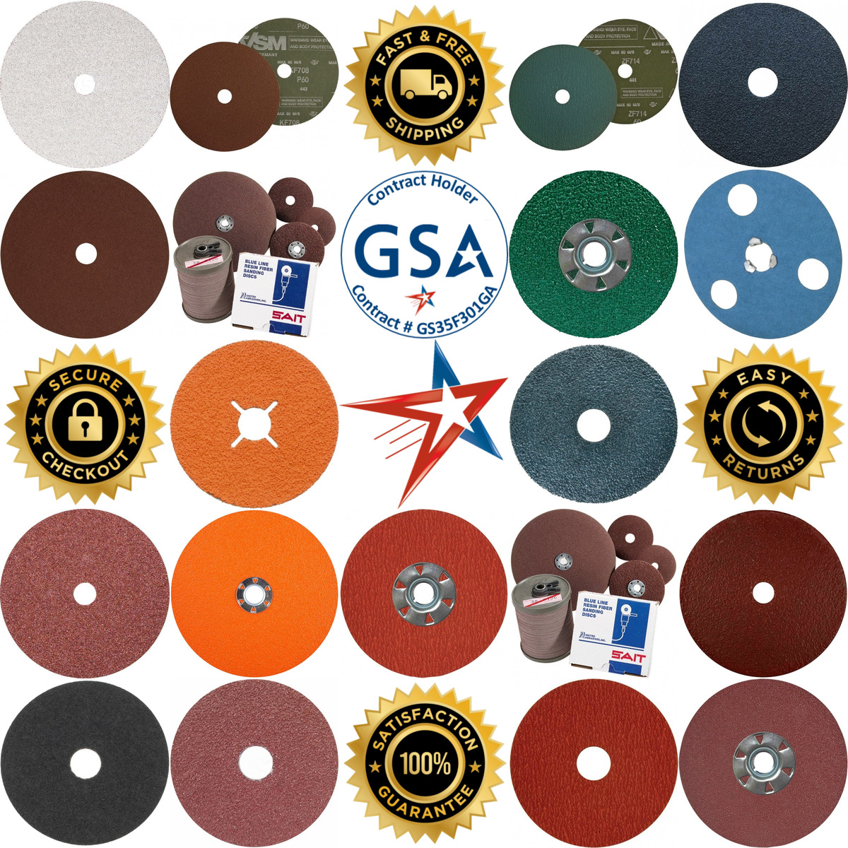 A selection of Fiber Discs products on GoVets